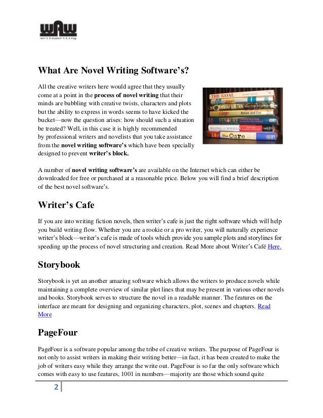 Program For Writing A Novel Mac